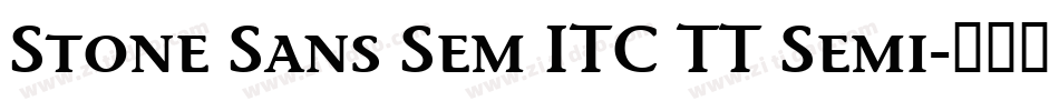Stone Sans Sem ITC TT Semi字体转换